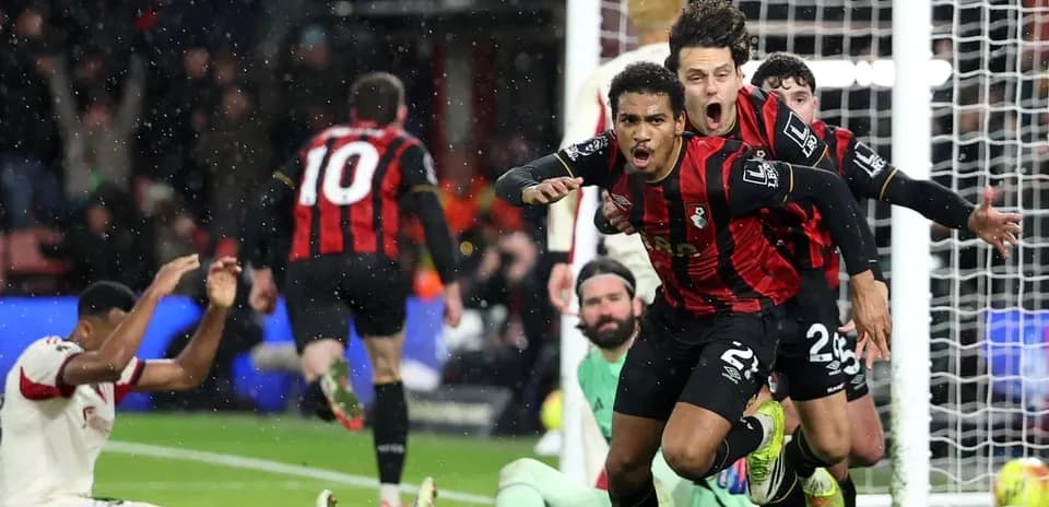 Jugadores del Bournemouth celebrando un gol