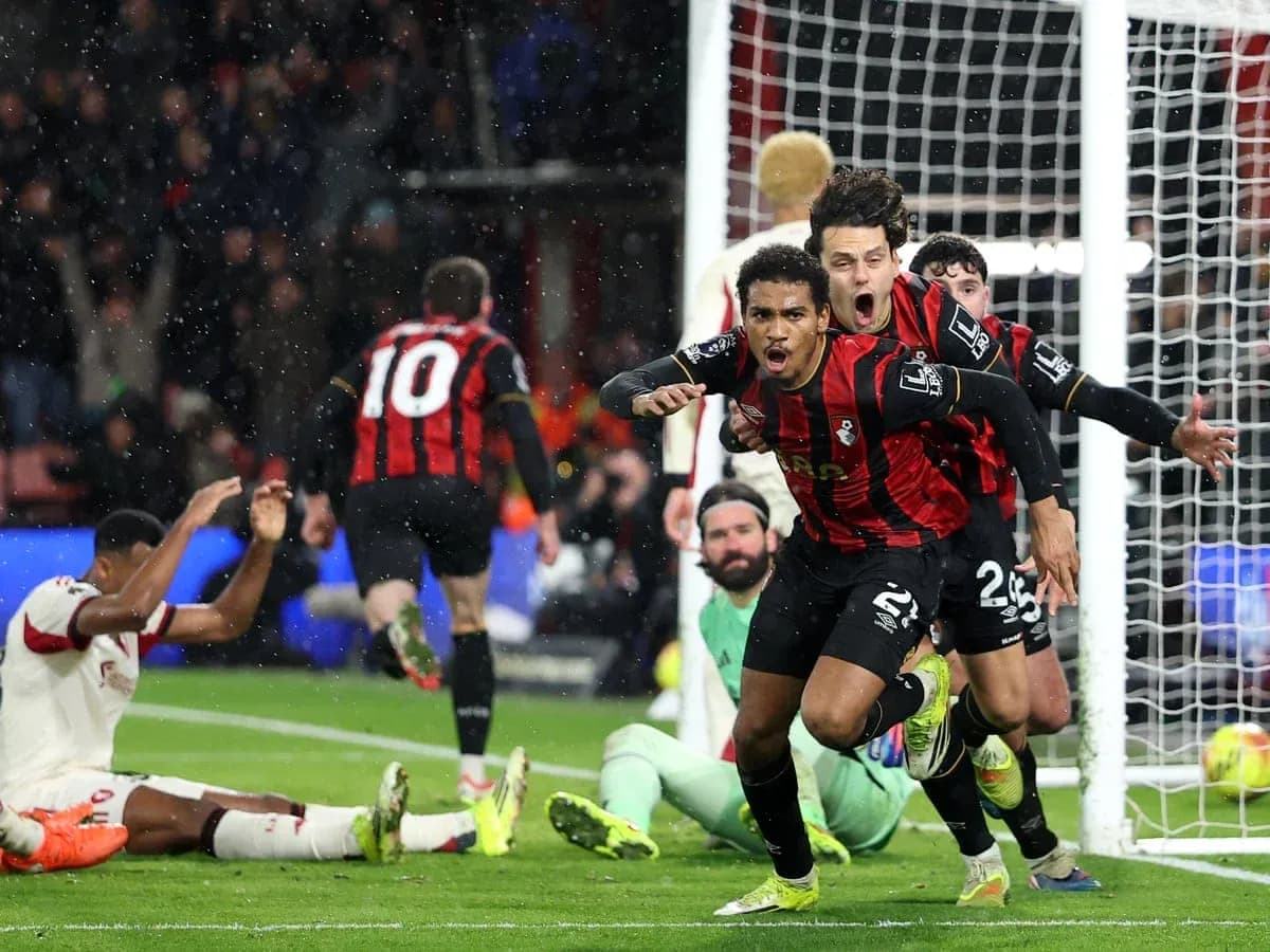 Jugadores del Bournemouth celebrando un gol