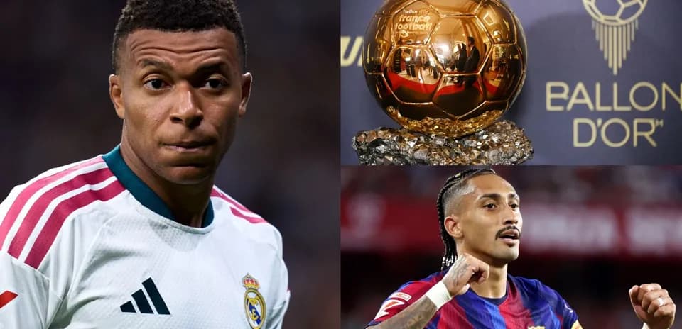 Kylian Mbappé y jugador de Barcelona con Balón de Oro