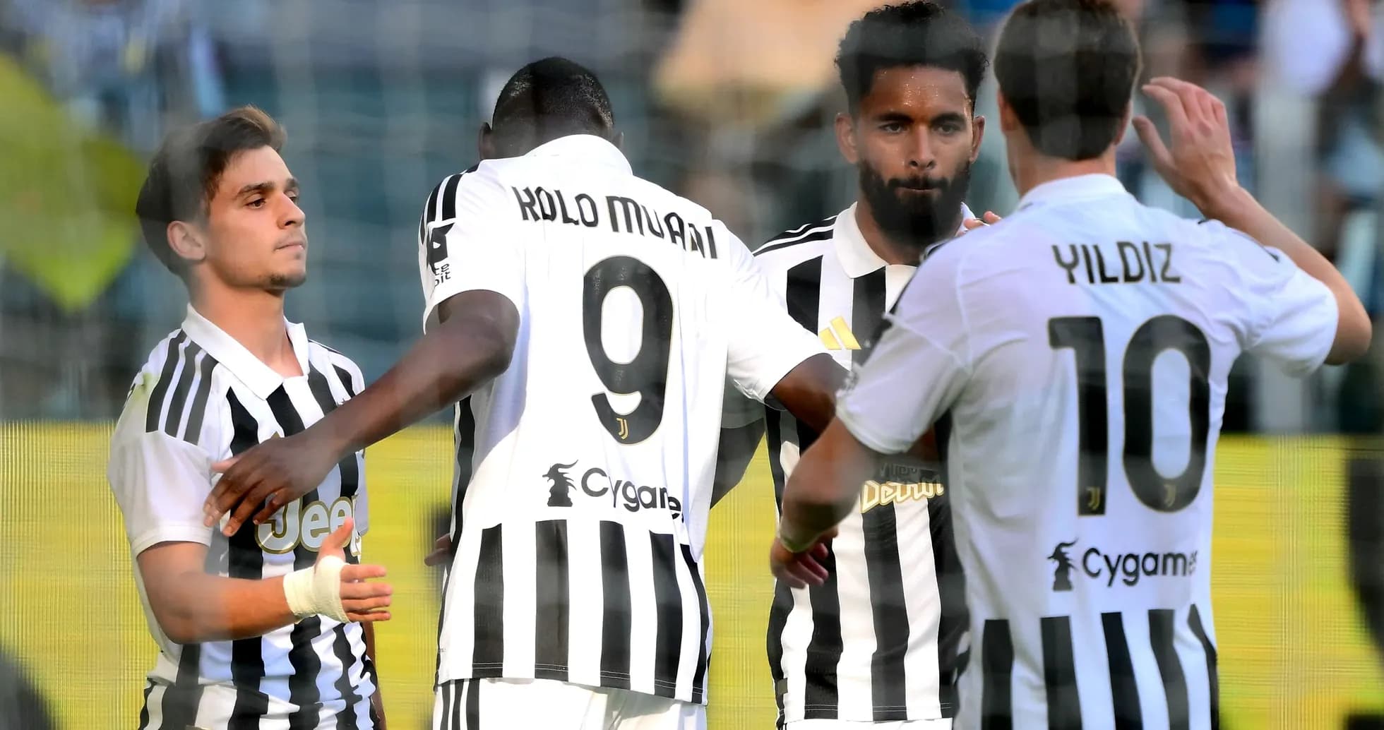 Jugadores de Juventus celebrando un gol en el partido