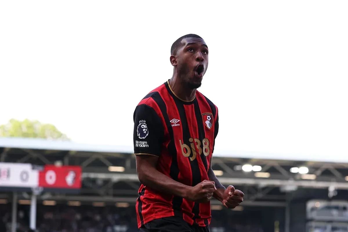 Jugador de Bournemouth celebrando un gol en el partido