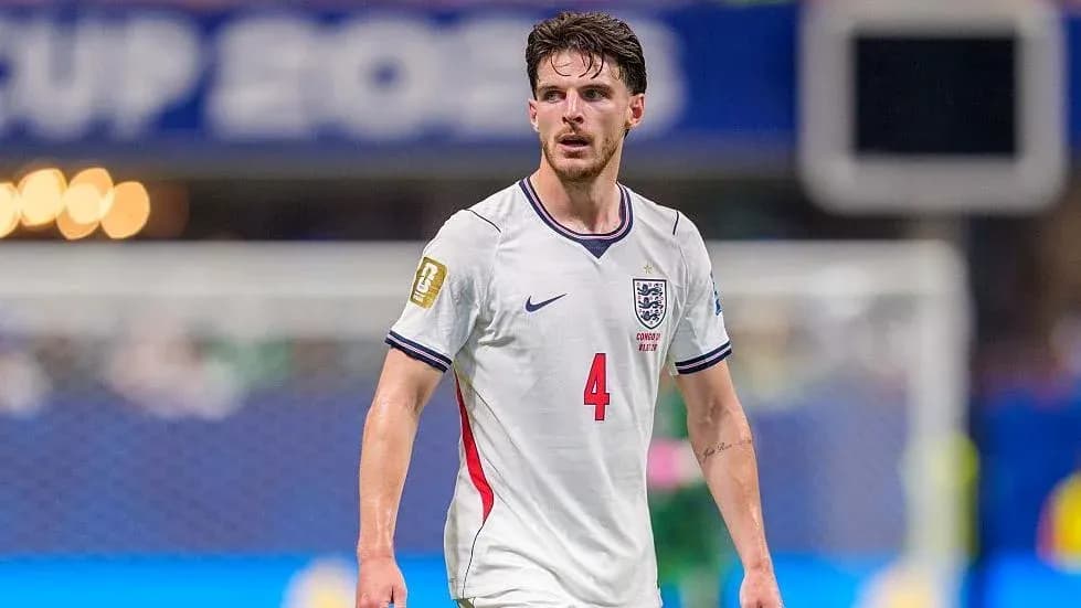 Jugador de Inglaterra en el campo durante el partido