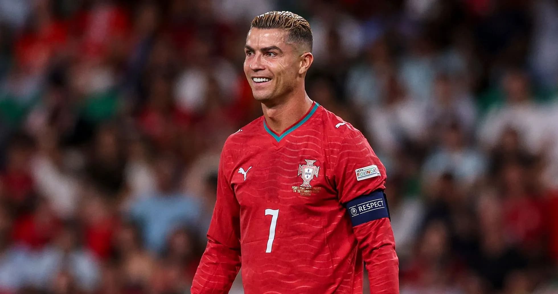 Cristiano Ronaldo jugando con la selección de Portugal