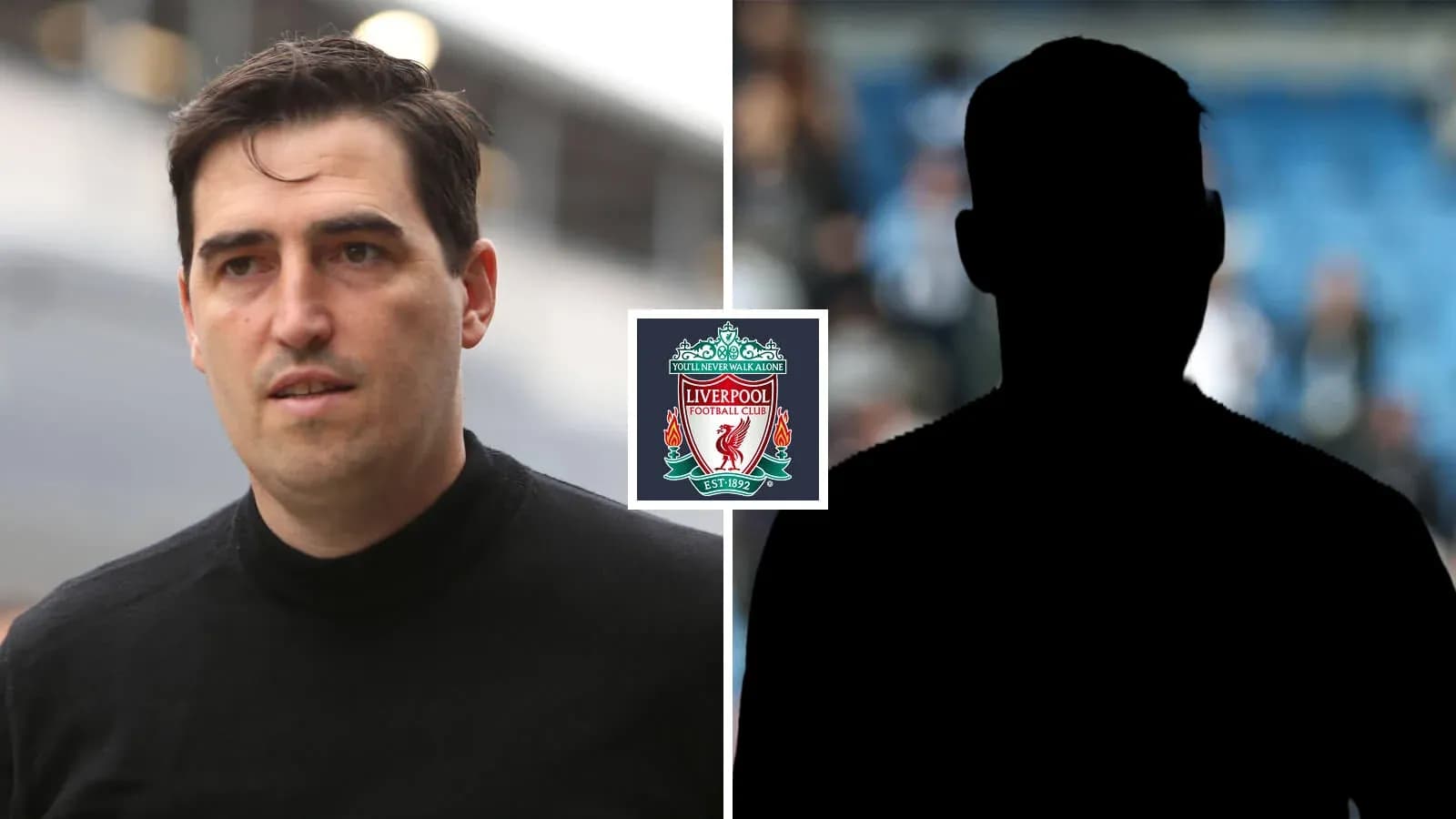 Entrenador de Liverpool junto a figura en sombra