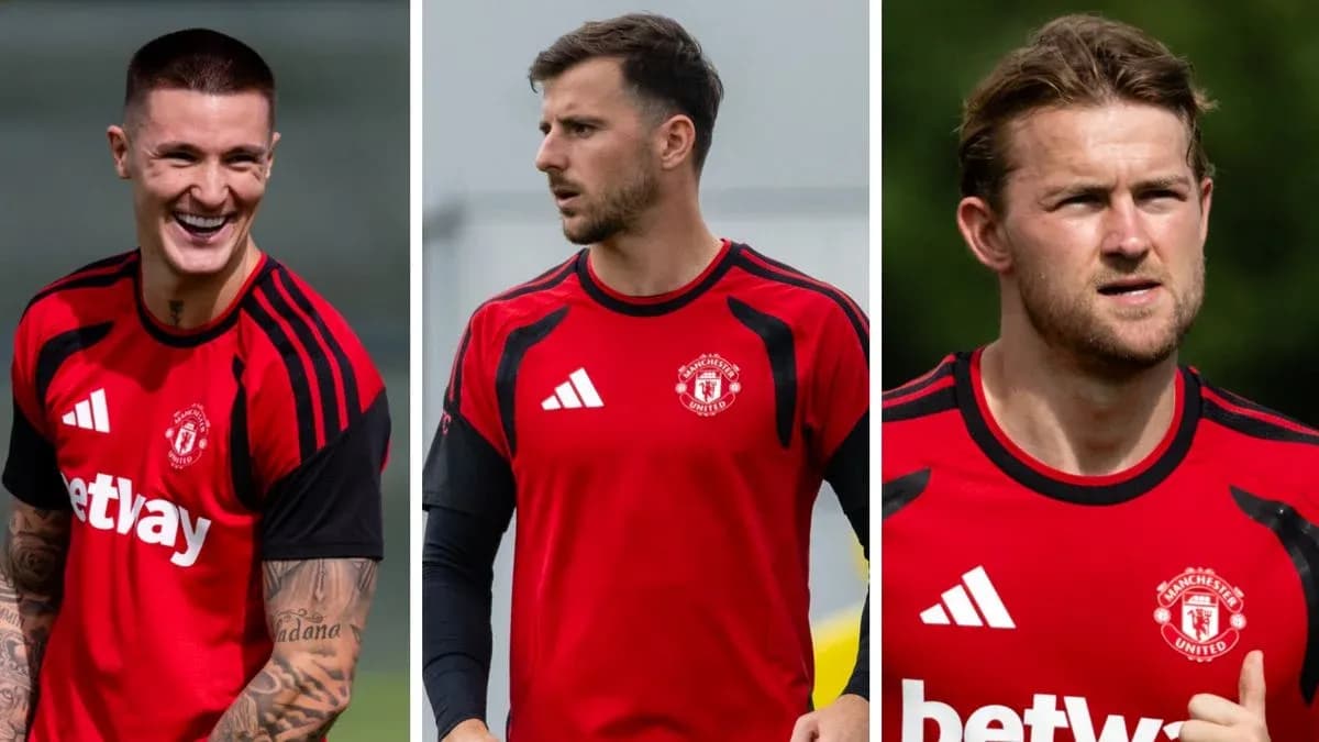 Jugadores de Manchester United en entrenamiento