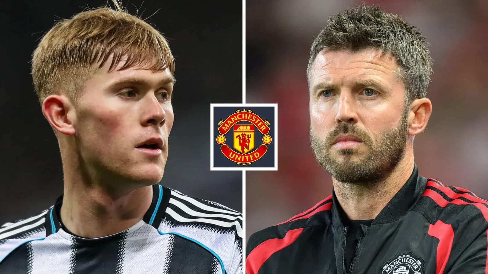 Jugadores de Newcastle y Manchester United en imagen
