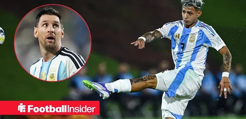 Jugador argentino realizando un pase en el partido