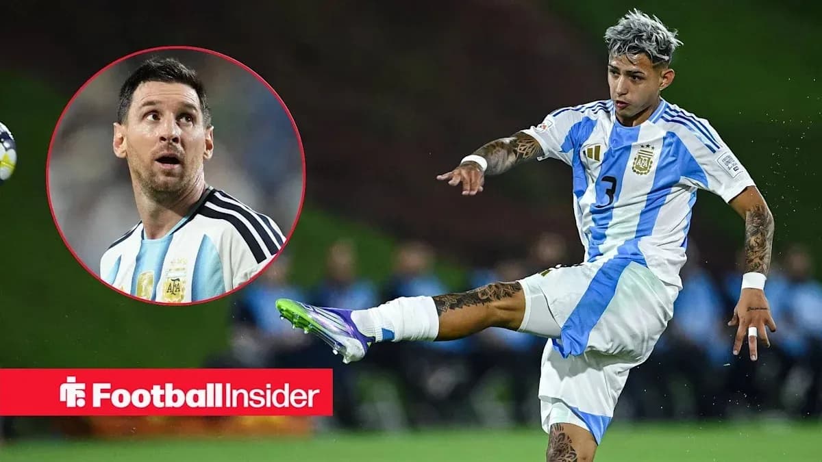 Jugador argentino realizando un pase en el partido