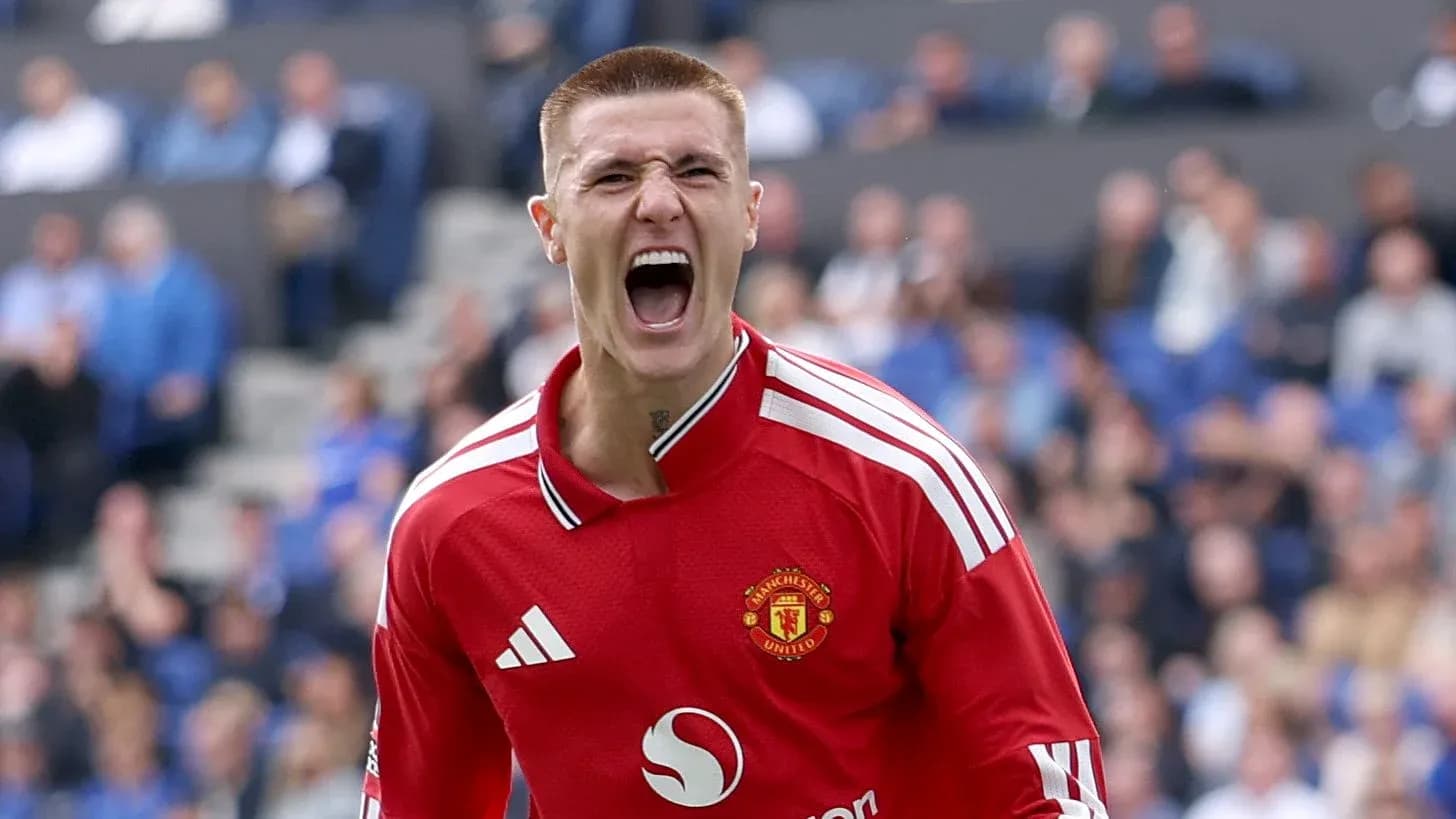 Portero de Manchester United celebrando una jugada