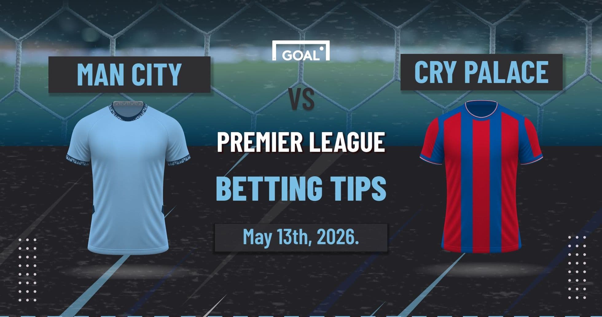Camisetas de Man City y Crystal Palace en anuncio