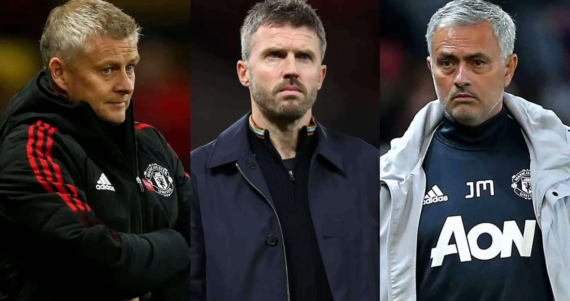 Tres entrenadores de Manchester United en retratos