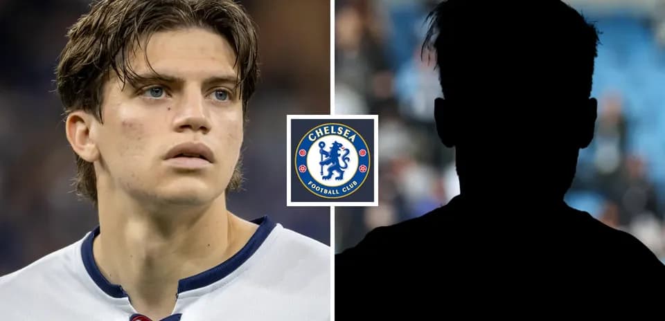 Jugador de Chelsea y silueta de otro jugador