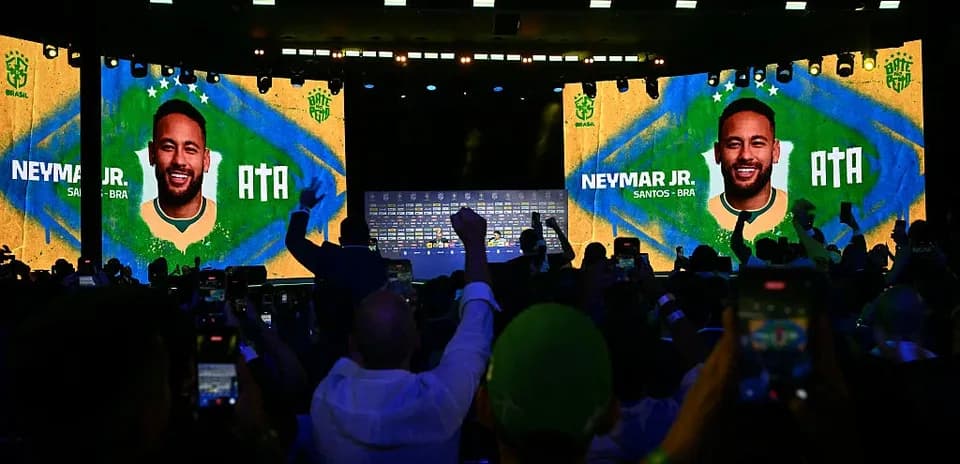 Presentación de Neymar Jr. en evento deportivo