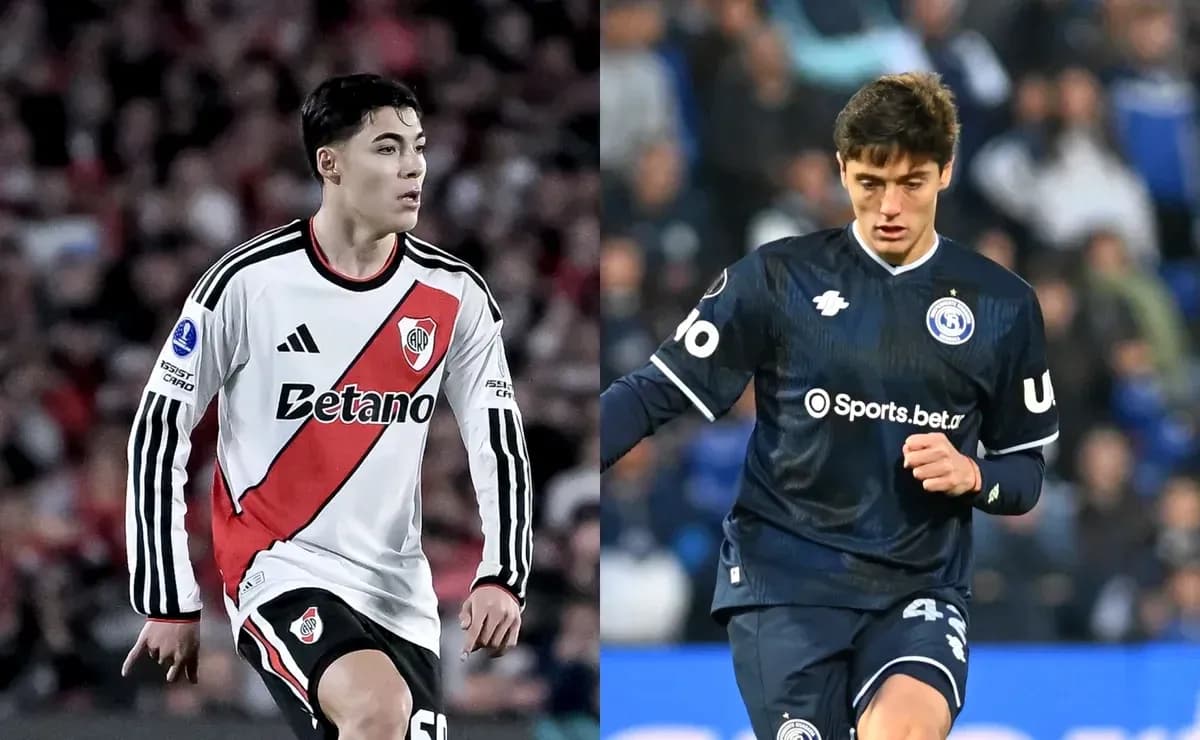 Jugadores de River Plate e Independiente Rivadavia