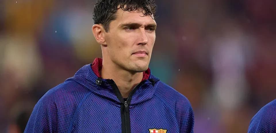 Jugador de Barcelona en la línea de banda