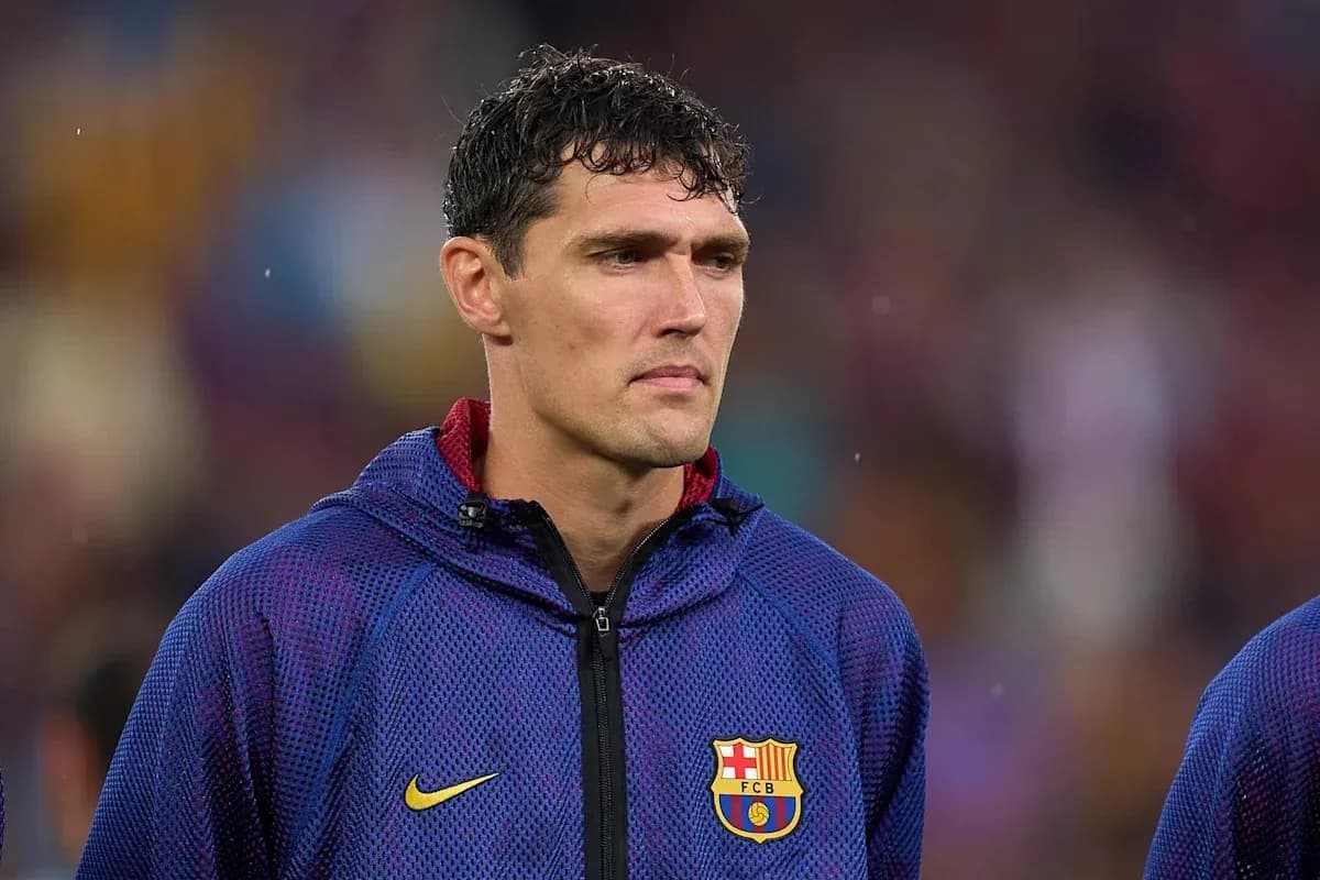 Jugador de Barcelona en la línea de banda