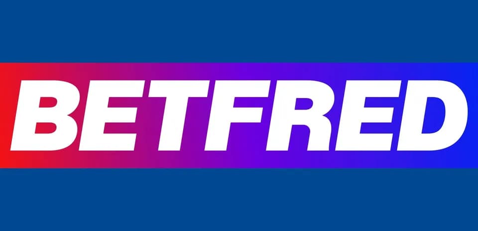 Logo de Betfred en fondo azul