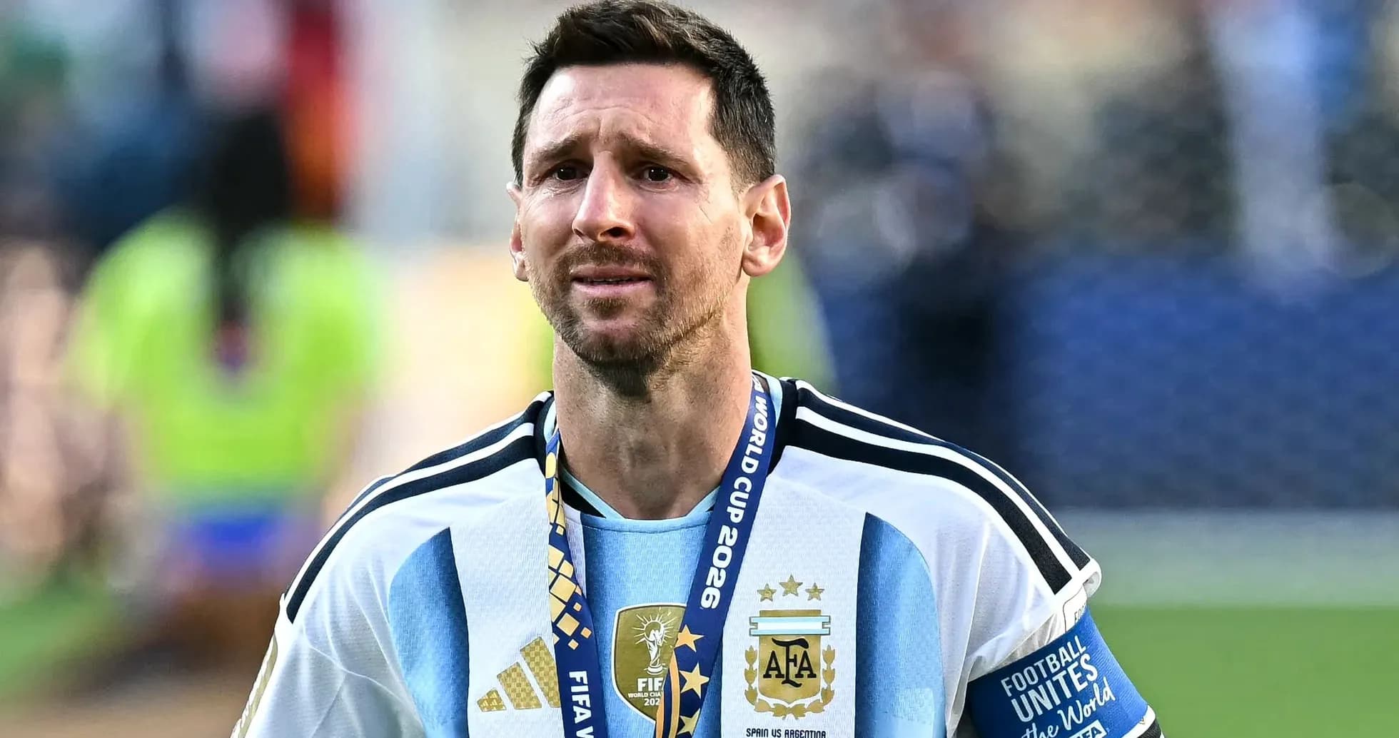 Lionel Messi con medalla en el Mundial 2026