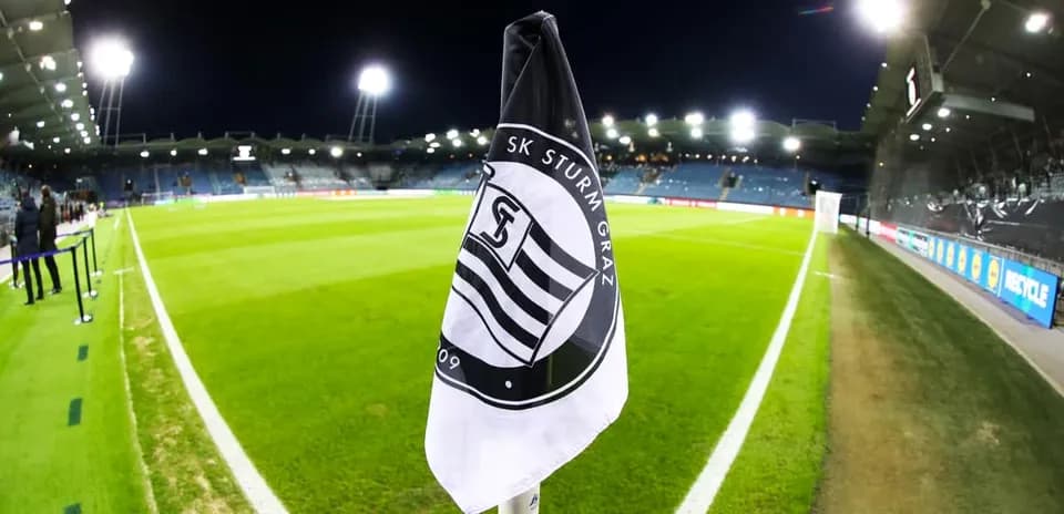 Esquina de campo en el estadio de Sturm Graz