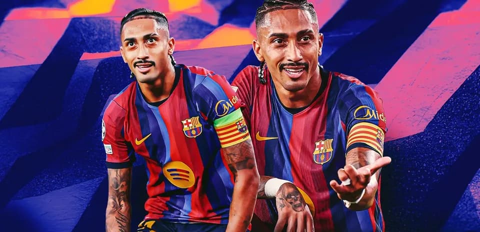 Jugador del FC Barcelona en uniforme de equipo