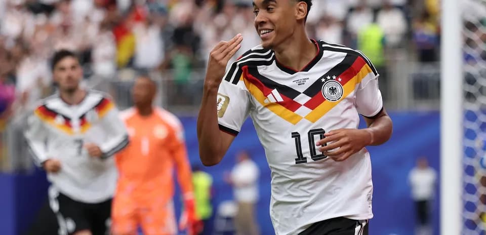 Jugador de Alemania celebrando un gol