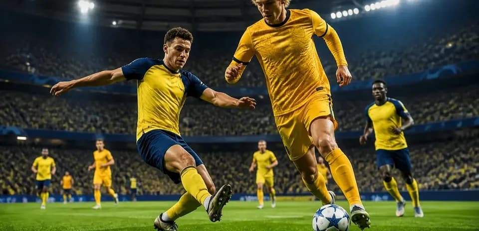 Jugador intentando robar el balón en el partido