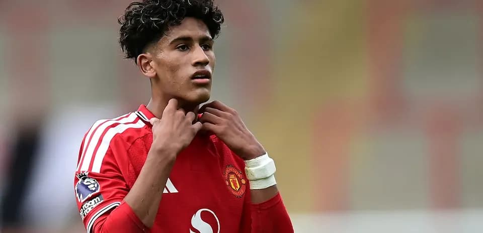 Jugador de Manchester United en acción durante el partido