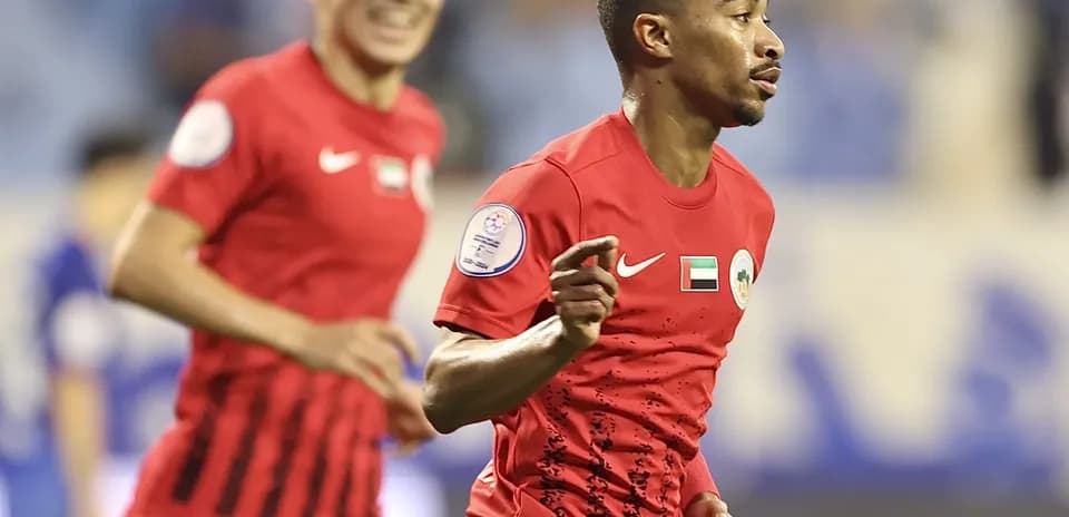 Jugadores de Al Sharjah U23 celebrando un gol