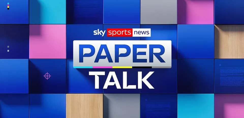 Logotipo de Paper Talk sobre fondo colorido