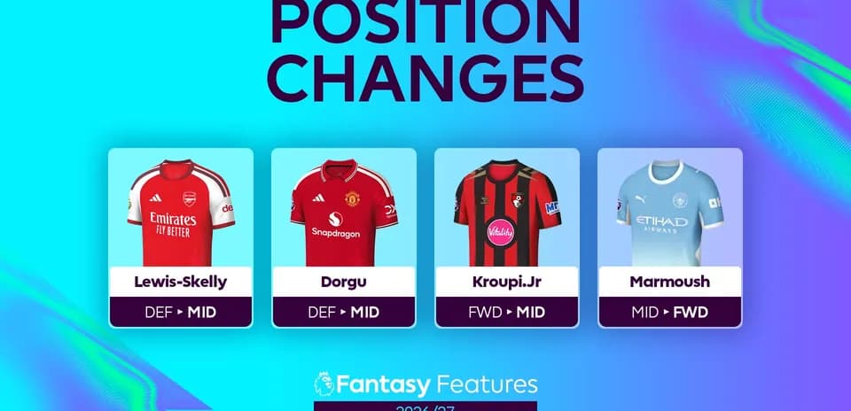 Jugadores con cambios de posición en Fantasy 2026/27
