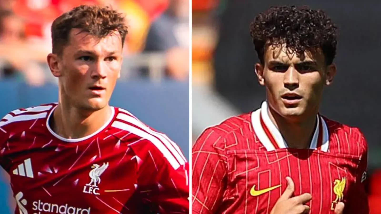 Dos jugadores de Liverpool en acción durante un partido