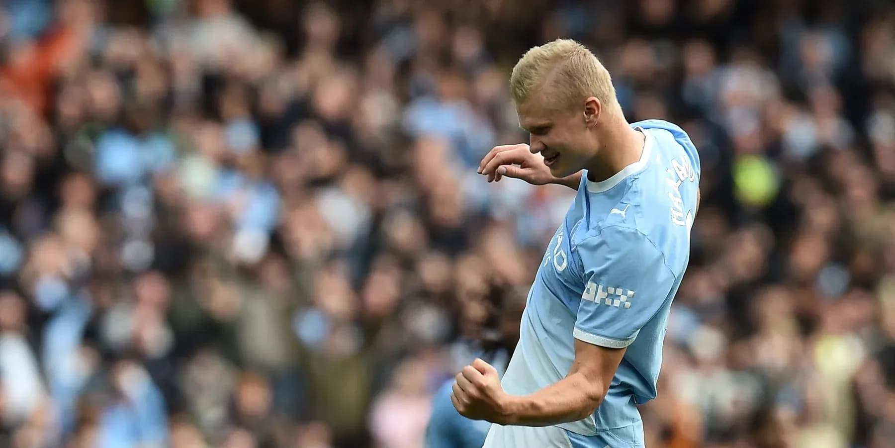 Jugador de Manchester City celebrando un gol