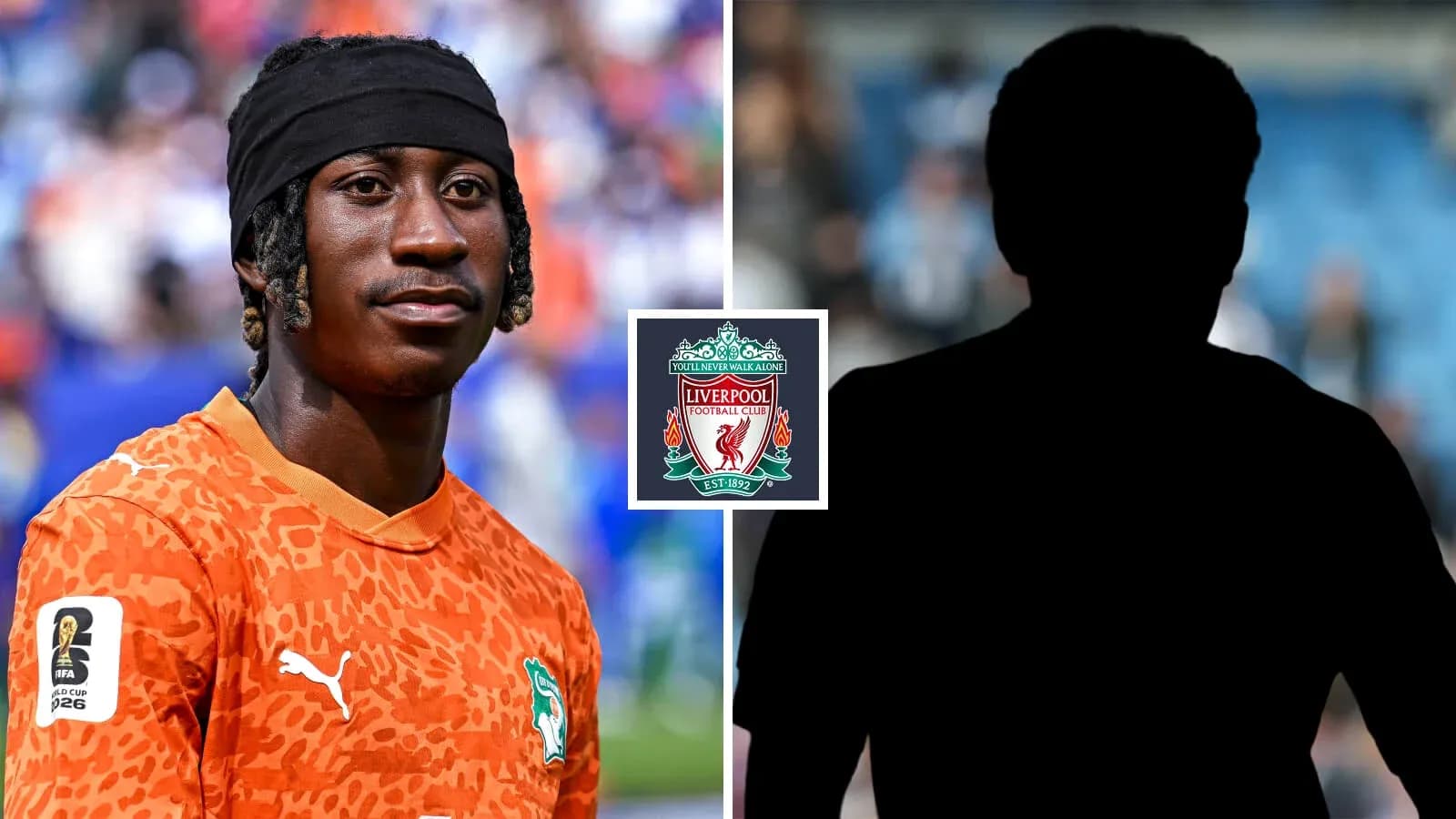 Jugador con camiseta naranja de Costa de Marfil
