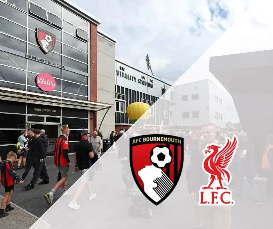 Aficionados llegando al Vitality Stadium antes del partido