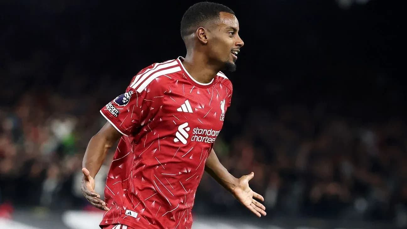Jugador de Liverpool celebrando un gol en partido