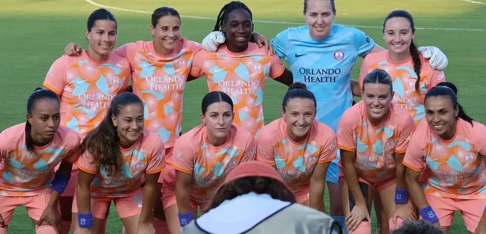 Equipo de Orlando Pride en la alineación
