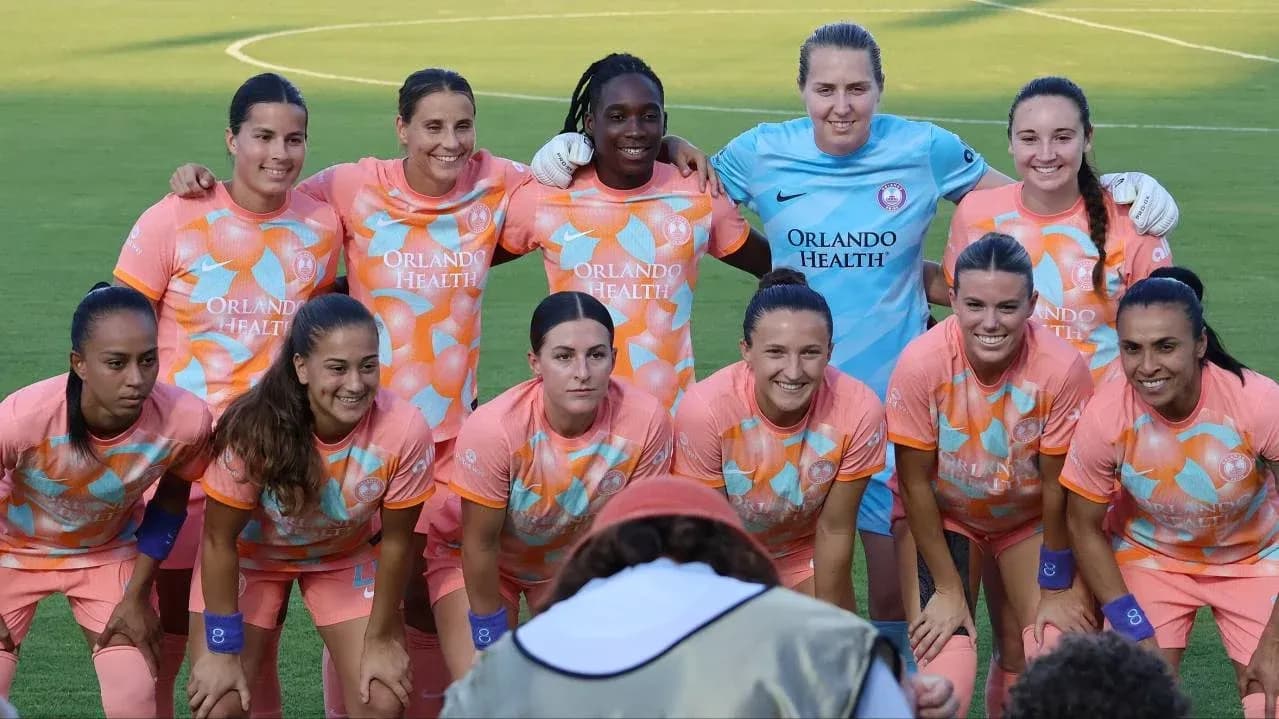 Equipo de Orlando Pride en la alineación