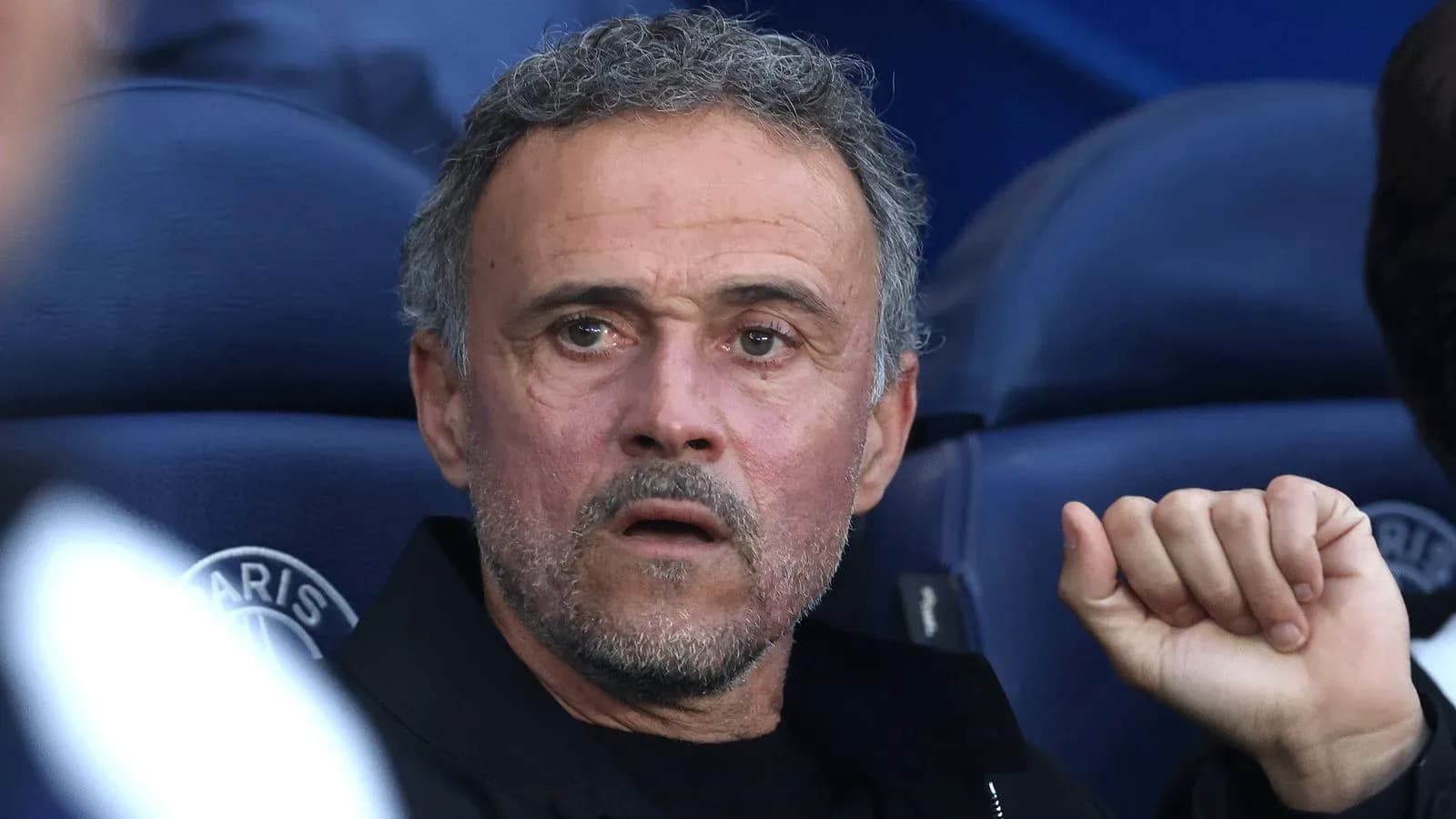 Entrenador observando desde el banquillo durante el partido
