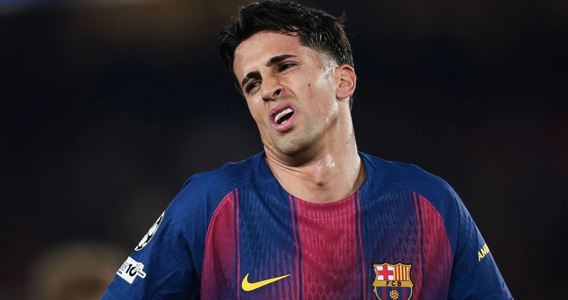 Jugador del FC Barcelona durante un partido