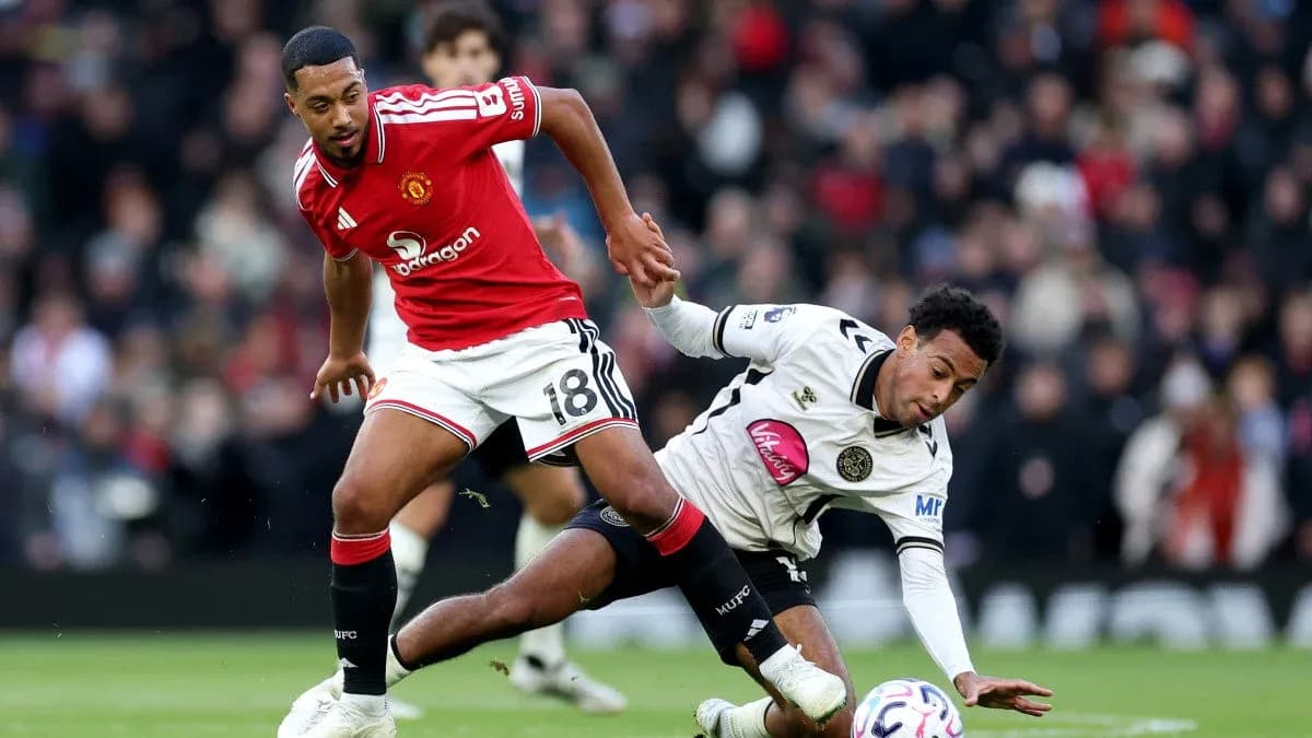 Jugador de Manchester United en acción contra Bournemouth