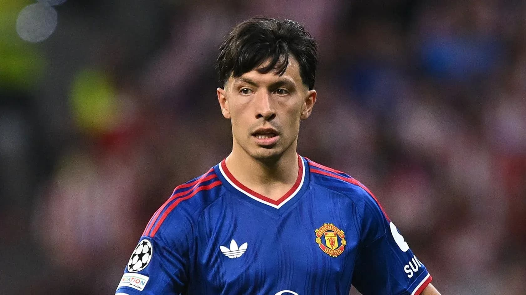 Jugador de Manchester United en partido de Champions League