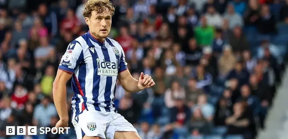 Jugador de West Bromwich Albion en acción durante partido