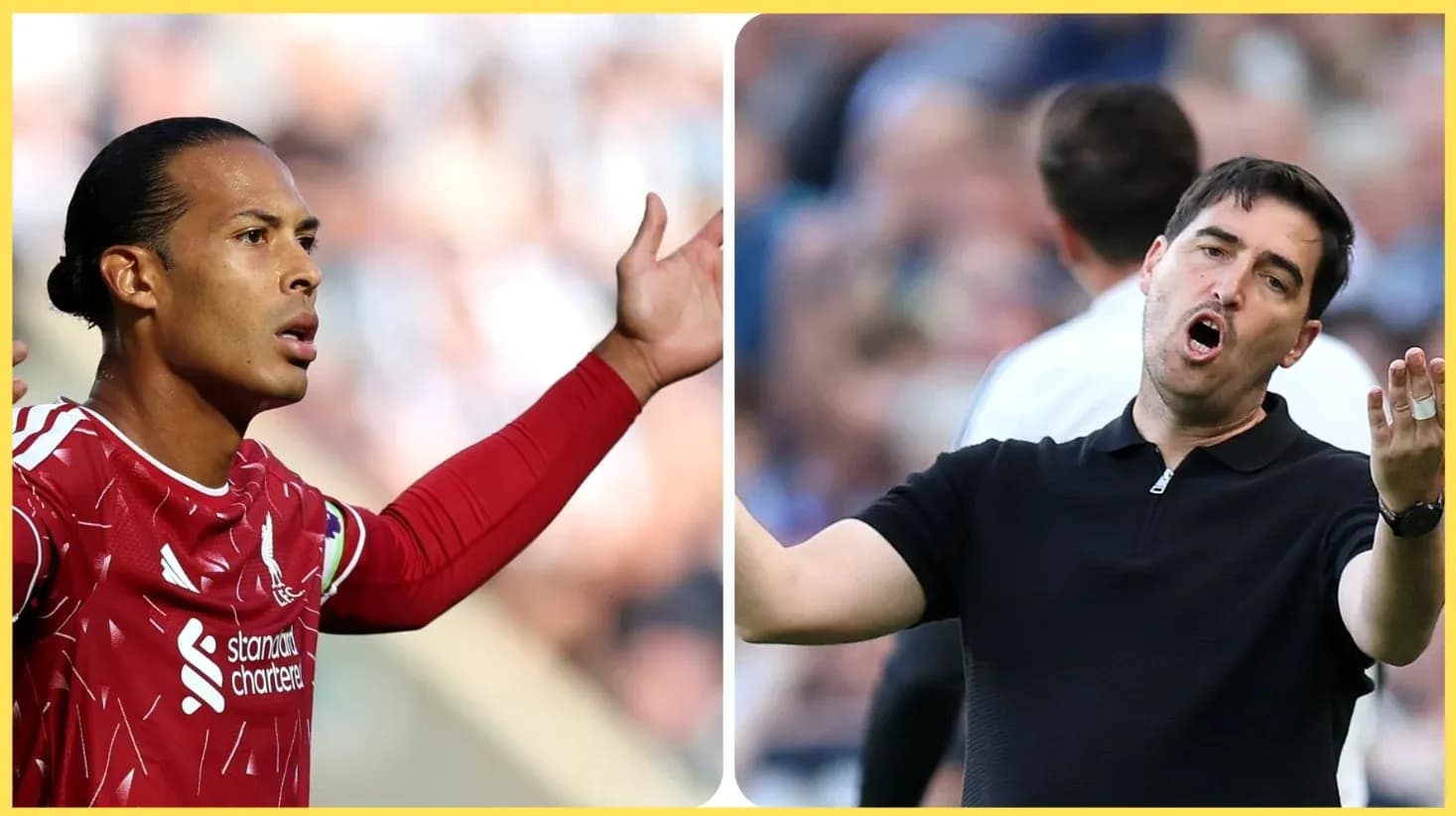 Jugador de Liverpool y entrenador en acción durante partido
