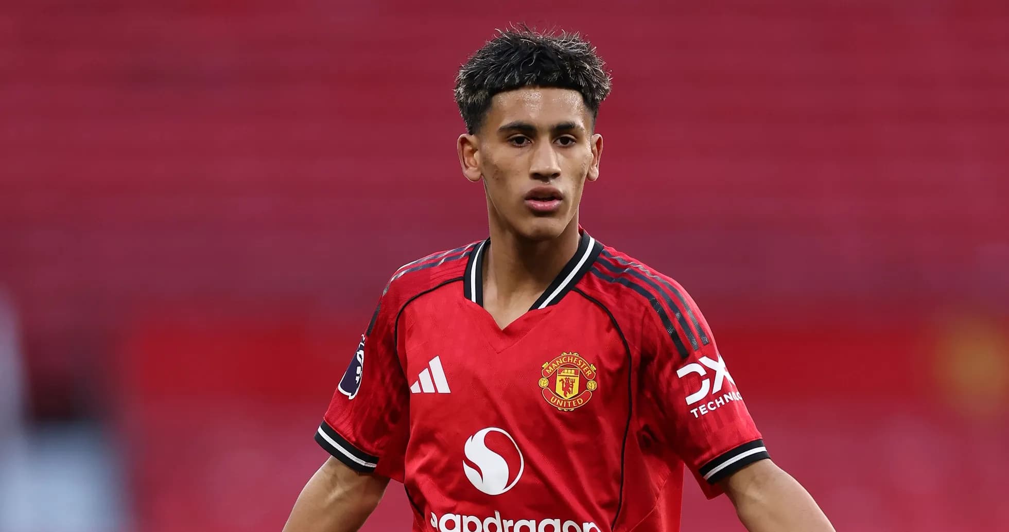 Jugador de Manchester United en el campo