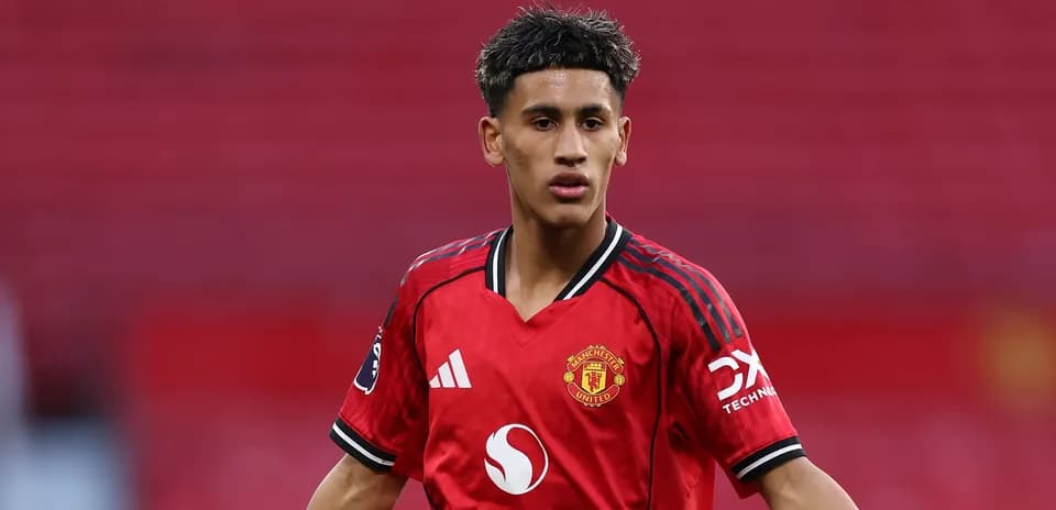 Jugador de Manchester United en el campo