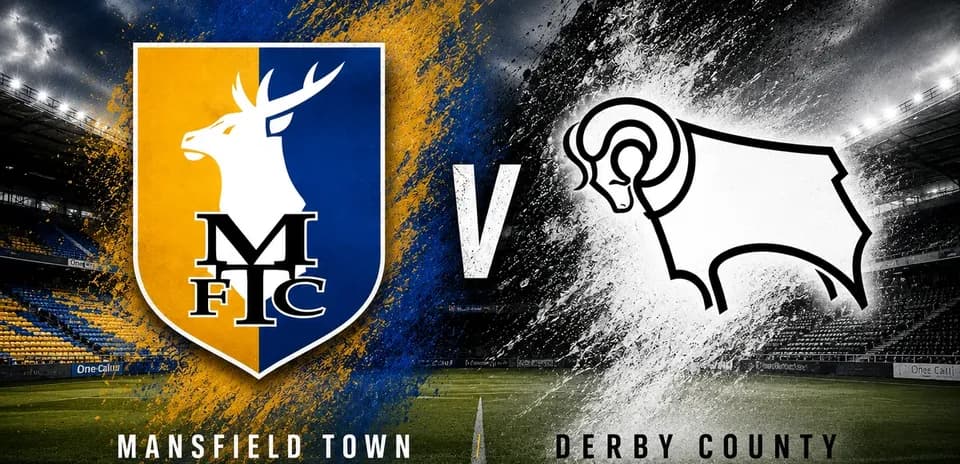Escudo de Mansfield Town contra Derby County