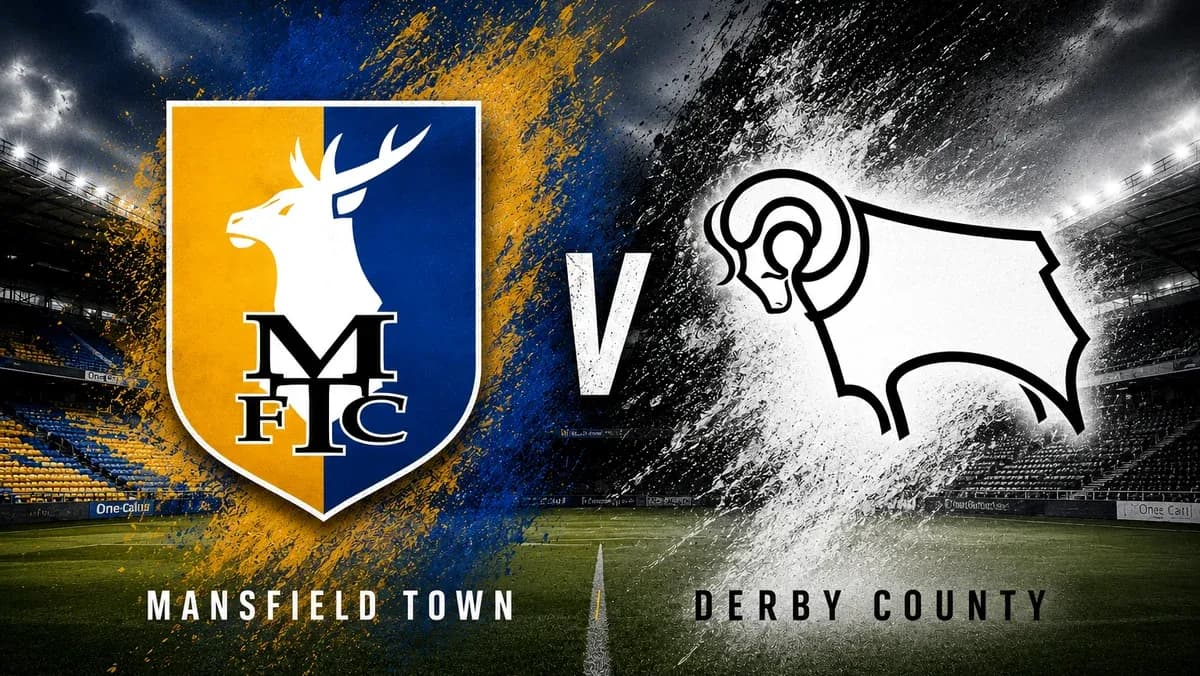 Escudo de Mansfield Town contra Derby County