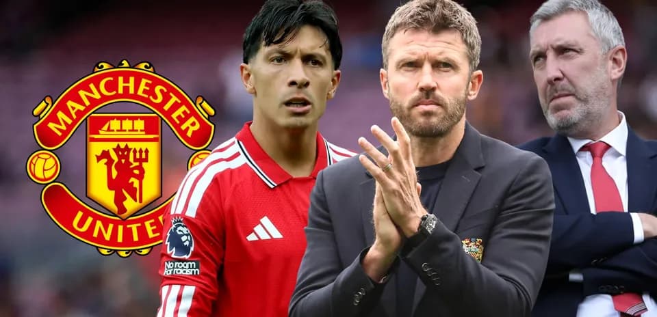 Jugadores y entrenadores de Manchester United en primer plano