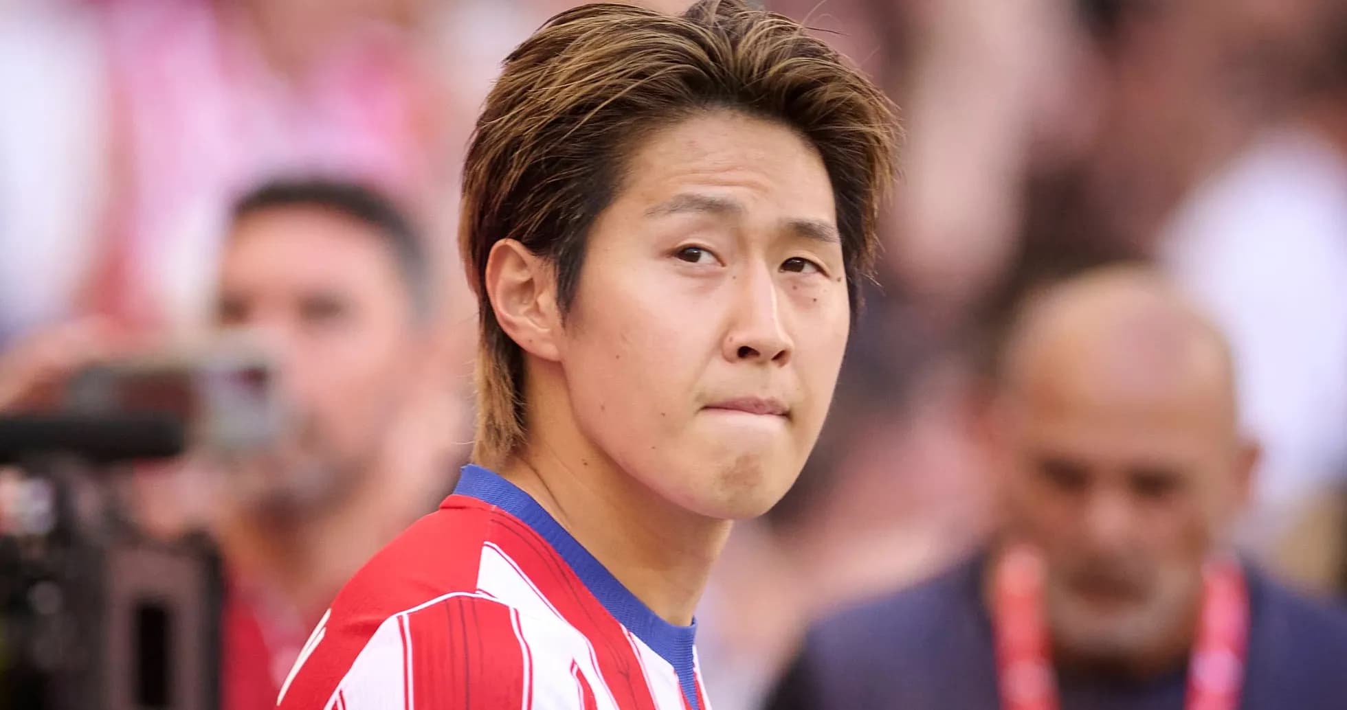 Jugador de Atlético de Madrid en el campo