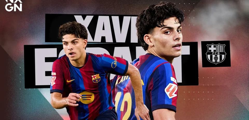 Xavi Simons en camiseta del FC Barcelona